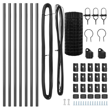 Împrejmuirea Euro Set de 2 Gri Metal 25 x 0.8 m Durabil - Img 4