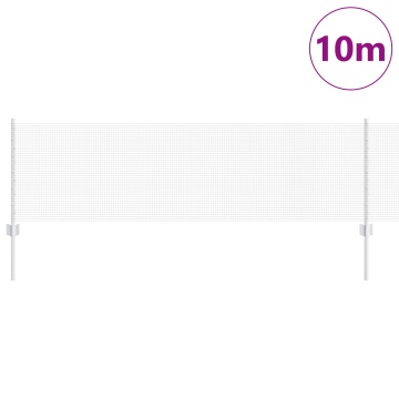 Îngrădire din Sârmă Sudată cu 5 Posturi U Argintiu 0.6x10 m Oțel - Img 3