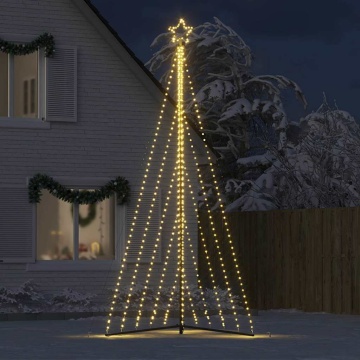 Instalație brad de Crăciun 570 LED-uri, alb cald, 400 cm - Img 3