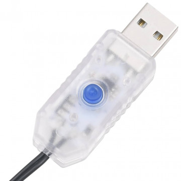 Instalație cu 400 LED-uri, pastel multicolor, 40 m, PVC - Img 7