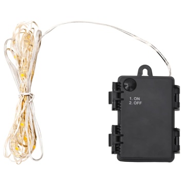 Instalație de lumini LED cu 66 LED-uri și ventilator, 660 cm - Img 1