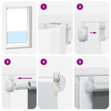 Jaluză cu role opace Ivoar 40x150 cm lățime material 35,7 cm - Img 5
