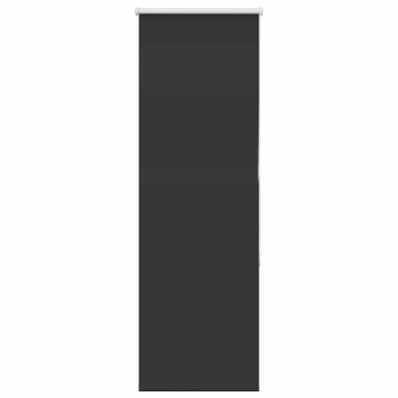 Jaluză cu role opace negru 60x150 cm lățime material 55,7 cm - Img 2