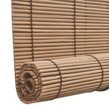 Jaluzea tip rulou, maro, 100 x 220 cm, bambus - Img 6