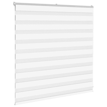 Jaluzea tip zebra alb lățime țesătură 135,9 cm poliester - Img 3