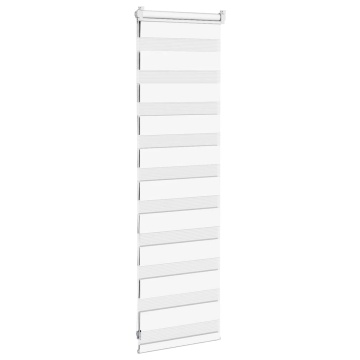 Jaluzea tip zebra alb lățime țesătură 35,9 cm poliester - Img 4