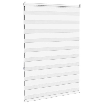 Jaluzea tip zebra alb lățime țesătură 90,9 cm poliester - Img 4