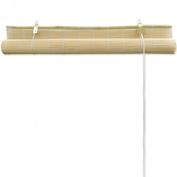 Jaluzele rulabile, 140 x 160 cm, bambus natural - Img 4
