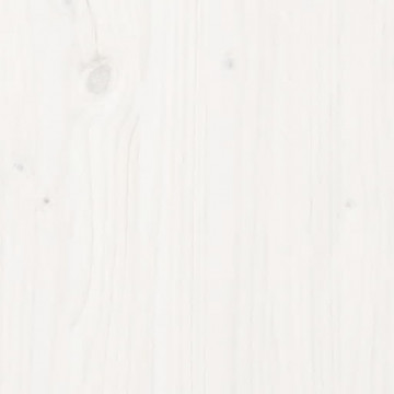 Jardinieră, alb, 112x25x66 cm, lemn masiv de pin - Img 7