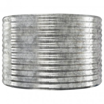 Jardinieră, argintiu, 507x100x68 cm, oțel vopsit electrostatic - Img 4