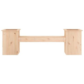 Jardinieră bancă, 184,5x39,5x56,5 cm, lemn masiv de pin - Img 4