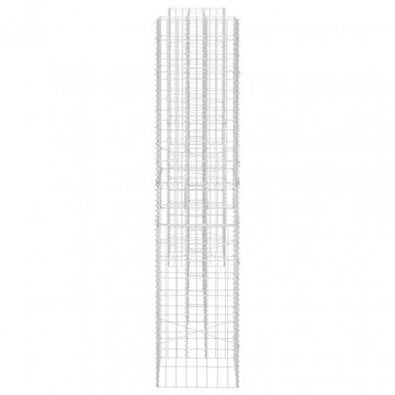 Jardinieră gabion în formă de H, 260 x 40 x 180 cm, sârmă oțel - Img 4