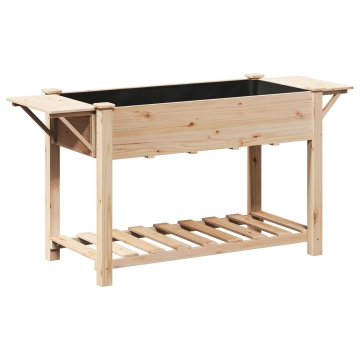 Jardiniere cu Rafturi 155x59x76 cm Lemn masiv de pin - Img 2
