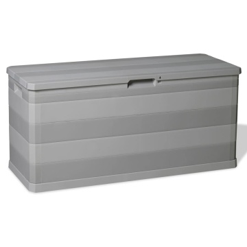 Ladă de depozitare pentru grădină, gri, 117 x 45 x 56 cm - Img 1