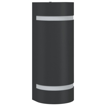 Lampă exterioară de perete, negru, aluminiu turnat sub presiune - Img 2