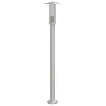 Lampă exterioară de podea, argintiu, 100 cm, oțel inoxidabil - Img 7