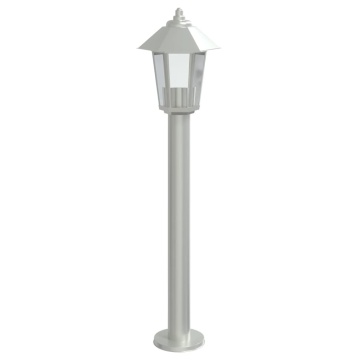 Lampă exterioară de podea, argintiu, 80 cm, oțel inoxidabil - Img 2