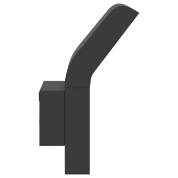 Lămpi exterioare de perete cu LED 2 buc. negru, aluminiu turnat - Img 5