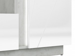 Lumens 04 Display Vitrina Beton/White High Gloss - Img 6