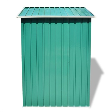 Magazie metalică de grădină, 204 x 132 x 186 cm, verde - Img 3