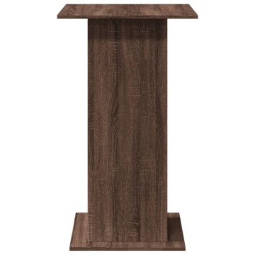 Masă bar cu depozitare stejar maro 60x60x102 cm lemn prelucrat - Img 8