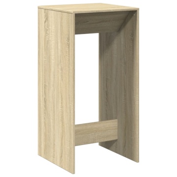 Masă bar, stejar sonoma, 51x50x103,5 cm, lemn prelucrat - Img 2