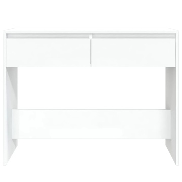 Masă consolă, alb, 100x35x76,5 cm, PAL - Img 8