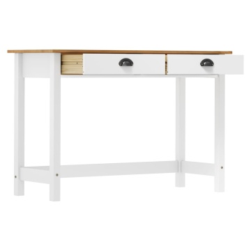 Masă consolă Hill cu 2 sertare, 110x45x74 cm, lemn masiv pin - Img 3