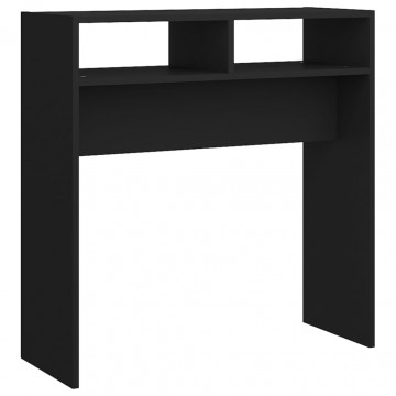 Masă consolă, negru, 78x30x80 cm, PAL - Img 2