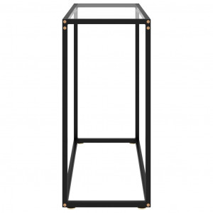 Masă consolă, transparent, 80x35x75 cm, sticlă securizată - Img 3