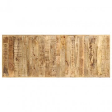 Masă de bar, 180x70x107 cm, lemn de mango nefinisat - Img 4
