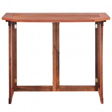Masă de bistro, 90 x 50 x 75 cm, lemn masiv de acacia - Img 2