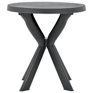 Masă de bistro, antracit, Ø70 cm, plastic - Img 2