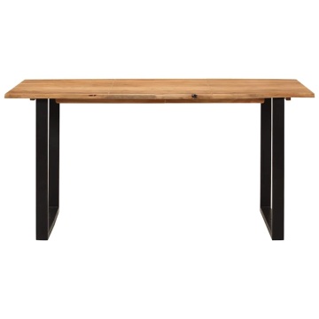Masă de bucătărie, 154x80x76 cm, lemn masiv de acacia - Img 4