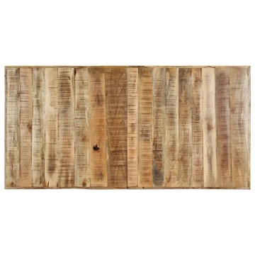Masă de bucătărie, 160x80x75cm, lemn masiv de mango nefinisat - Img 4
