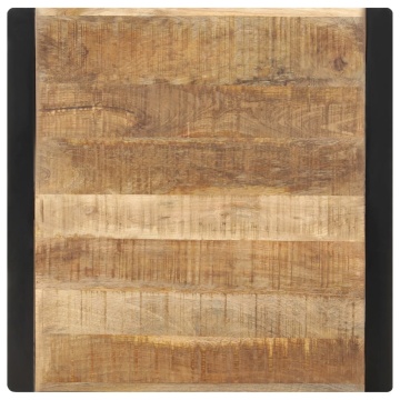 Masă de bucătărie, 70x70x75 cm, lemn masiv de mango nefinisat - Img 4