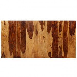 Masă de bucătărie, lemn masiv de sheesham și oțel, 180 cm - Img 5
