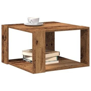 Masa de cafea Lemn vechi 51.5x51.5x30 cm Lemn prelucrat - Img 3