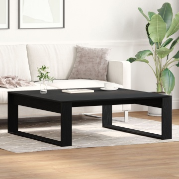 Masă de cafea Negru Stejar 100x100x35 cm Lemn prelucrat - Img 1
