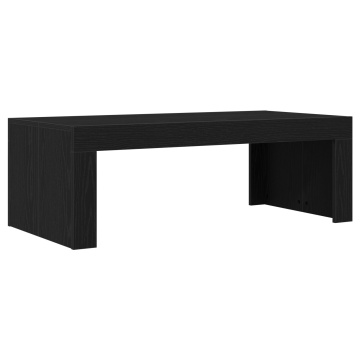 Masă de cafea Negru Stejar 102x50x35 cm Lemn prelucrat - Img 2