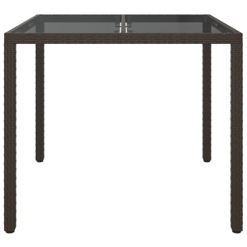 Masă de Dining Maro 90x90x75 cm Poliratan - Img 3