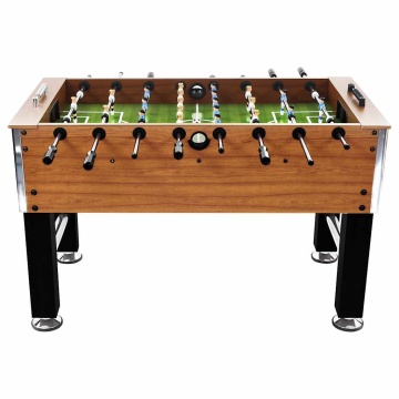 Masă de fotbal, maro deschis/negru, 140x74,5x87,5cm, oțel, 60kg - Img 2