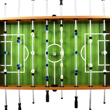 Masă de fotbal, maro deschis/negru, 140x74,5x87,5cm, oțel, 60kg - Img 4