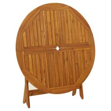 Masă de grădină pliabilă, 110 cm, lemn masiv de acacia - Img 5
