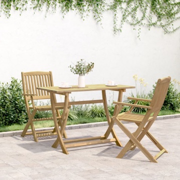 Masă de grădină pliabilă, 110x55x75 cm, lemn masiv de acacia - Img 3