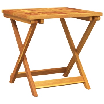 Masă de grădină pliabilă, 50x50x50 cm, lemn masiv acacia - Img 2