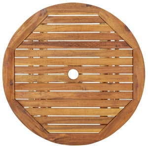 Masă de grădină pliabilă, 70 cm, lemn masiv de acacia - Img 5
