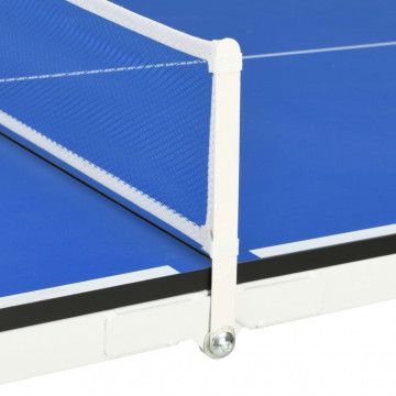 Masă de ping pong cu fileu, albastru, 152 x 76 x 66 cm - Img 6