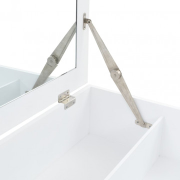 Masă de toaletă cu oglindă, MDF, 60 x 40 x 75 cm - Img 6