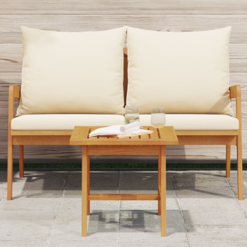 Masa laterală 45x45x40 cm Lemn solid de acacia - Img 4